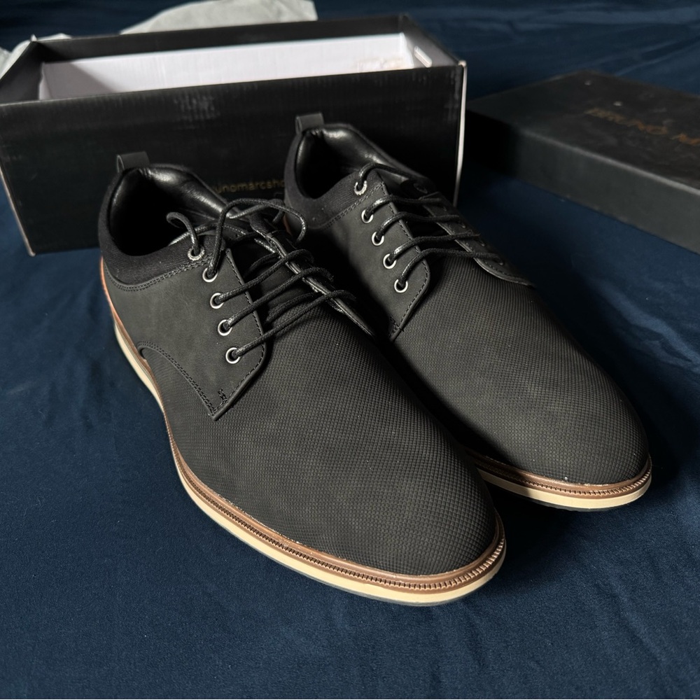 Classic Black Men's Oxfords by Bruno Marc